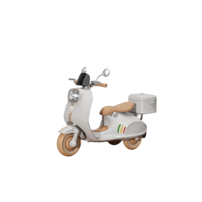 Moto electrique Vespa 12V pour enfants Gris