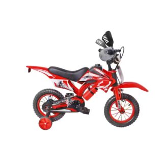 Moto vélo pour enfants 16 pouces rouge