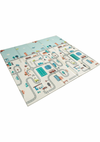 tapis de jeu pliable antichoc pour bébé-2