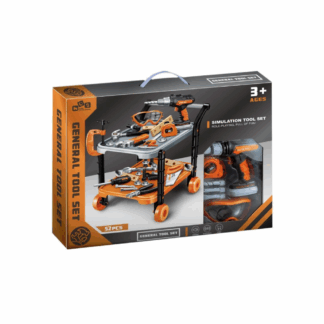 Ensemble de Construction d’Outils Jouet de 52 Pièces