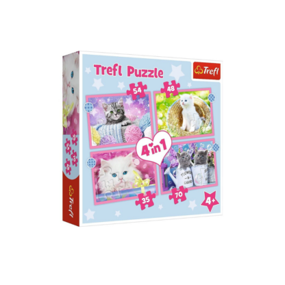 Puzzles 4in1 Fun cats