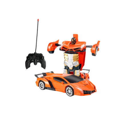 360° Voiture Rc Robot Transformable 118 Orange