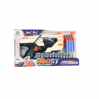 pistolet a fléchettes 30cm avec chargeur capacité 12 pièces