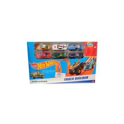 Hot Wheels piste avec 6 voitures metalliques