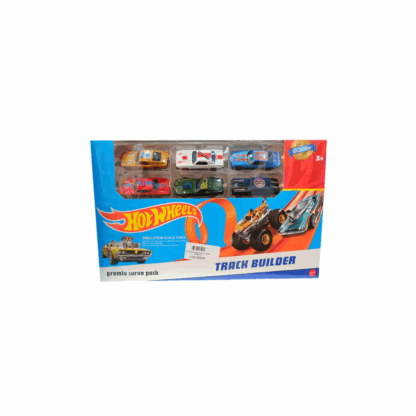 Hot Wheels piste avec 6 voitures métalliques