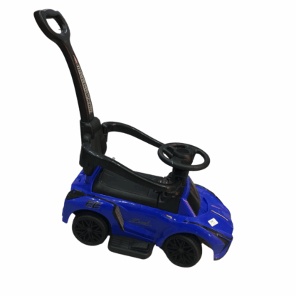 voiture bleu pour Bébé avec canne directionnelle