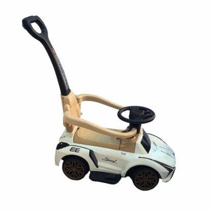 voiture jaune pour Bébé avec canne directionnelle