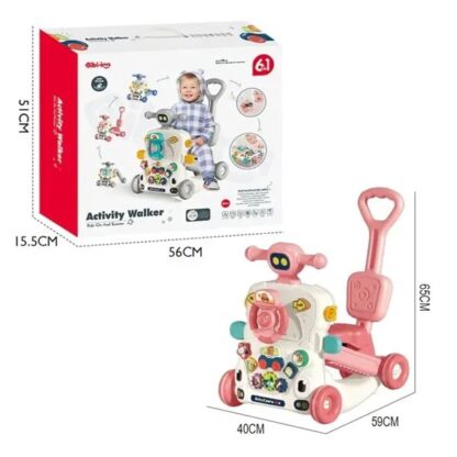 Trotteur musical d’activité 6en1