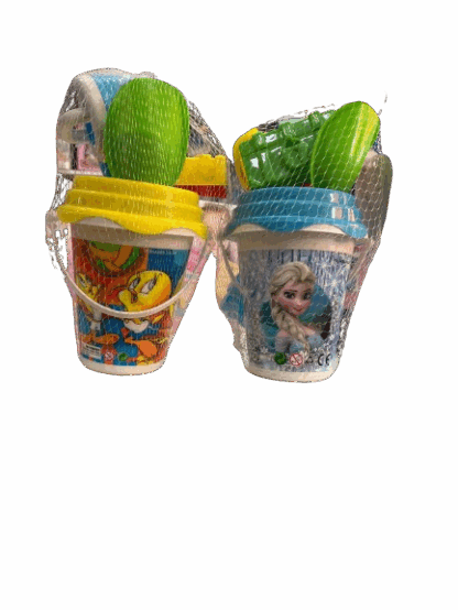 Mini seau de plage avec accessoires