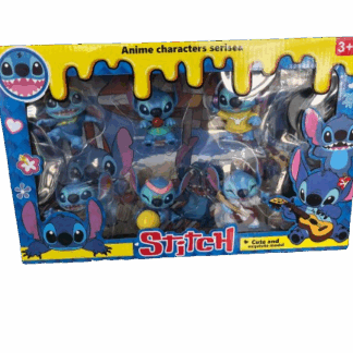 Pack 6 mini figurines stitch