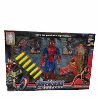 pistolet spiderman avec ses accessoires