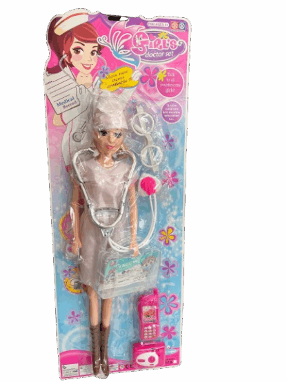 poupée docteur avec accessoires