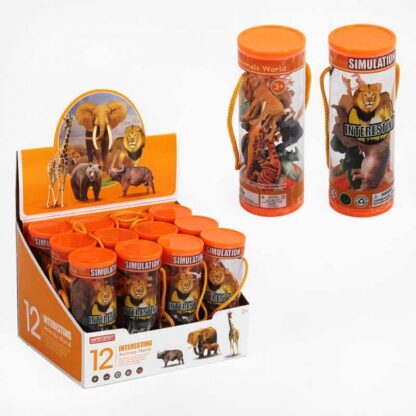 Set 8 animales en tubo