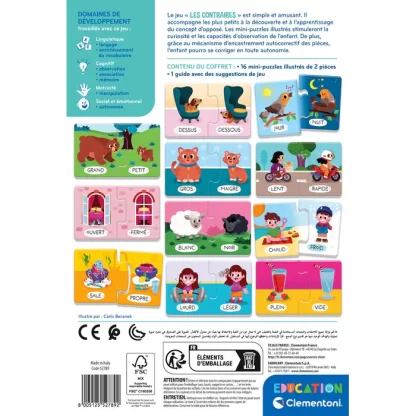 16 mini puzzles pour apprendre les contraires-clementoni 2