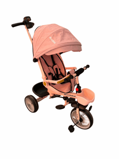 2 en 1 tricycle poussette siège avec fonction rotative à 360 °