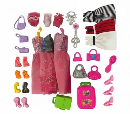 Dressing avec poupée et accessoires Elisa