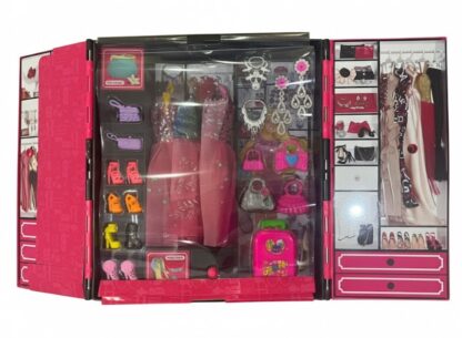 Dressing avec poupée et accessoires Elisa