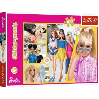 GLITER puzzle BARBIE 100 pieces