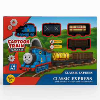 Ensemble de jouets de circuit de train Thomas Cartoon pour enfants