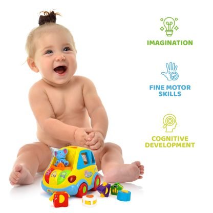 Voiture avec des activités bébé- hola