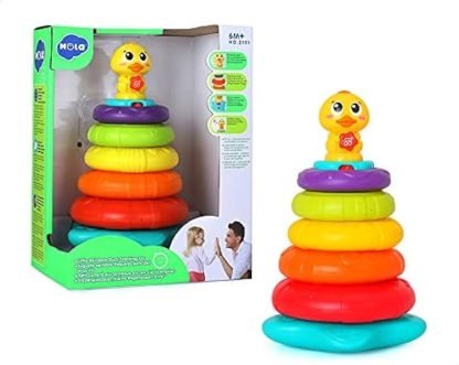 Anneaux interactif canard arc-en-ciel