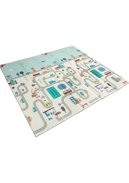 tapis de jeu pliable antichoc pour bébé-2