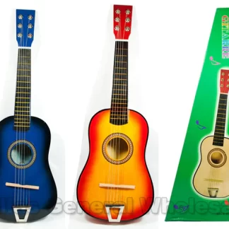 CHEAP BULK WHOLESALE OF KIDS CHILDREN NOVELTY GIFTS ASSORTED COLORS HIGH QUALITY WOOD PRACTICE LEARNING 6 GUITAR CORDS STRINGS GUITARS 2 grande