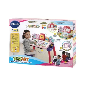 Bebemaman Vtech Magi bureau interactif 5 en 1 Rose 7